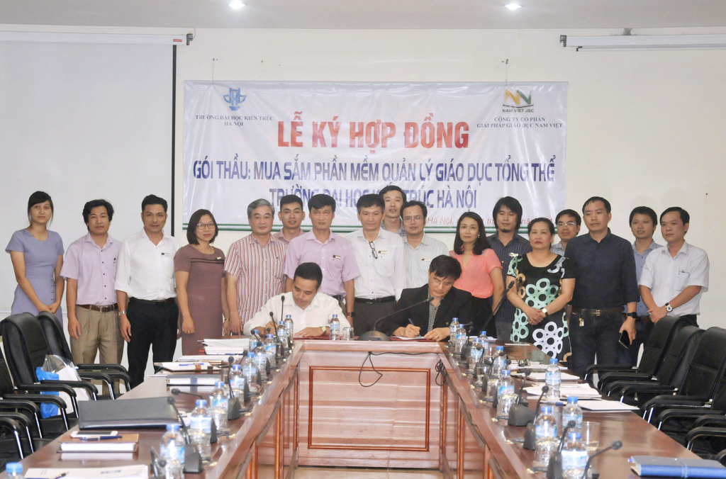 Công ty Cổ phần Giải pháp Giáo dục Nam Việt chính thức cung cấp phần mềm Quản lý đào tạo Trường Đại học Kiến trúc Hà Nội