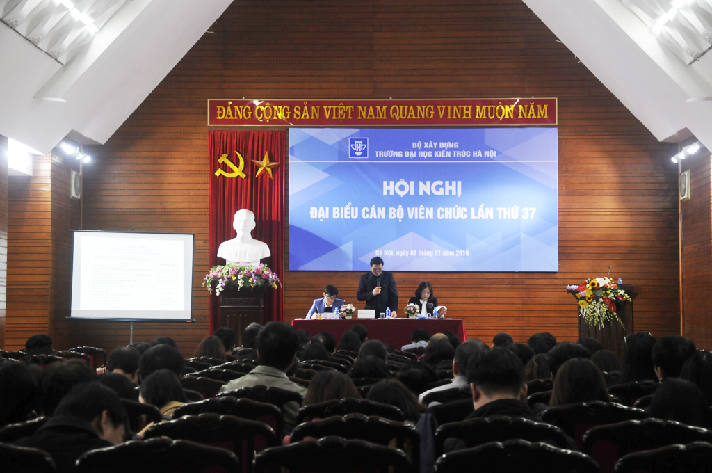 Hội nghị Đại biểu cán bộ viên chức lần thứ 37 Trường Đại học Kiến trúc Hà Nội