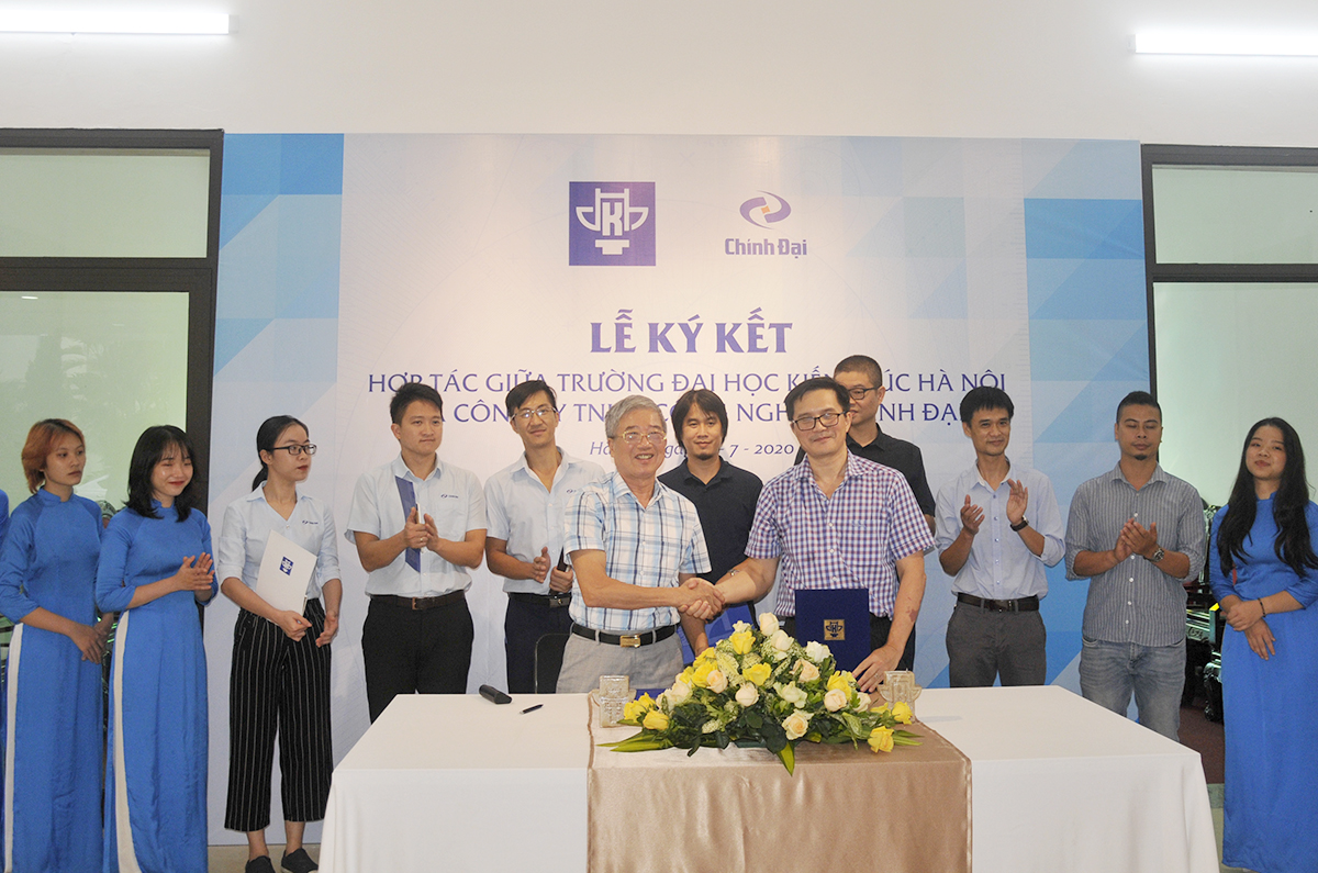 Trường Đại học Kiến trúc Hà Nội hợp tác cùng công ty TNHH Công Nghiệp Chính Đại ươm mầm sáng tạo cho sinh viên