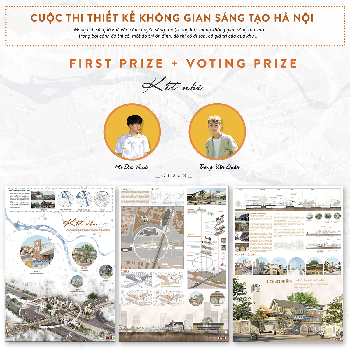 Sinh viên Kiến trúc xuất sắc giành Giải Nhất và Giải Bình chọn, Hạng mục Bảo tồn và phát huy giá trị không gian kiến trúc, quy hoạch truyền thống, Cuộc thi thiết kế Không gian sáng tạo Hà Nội