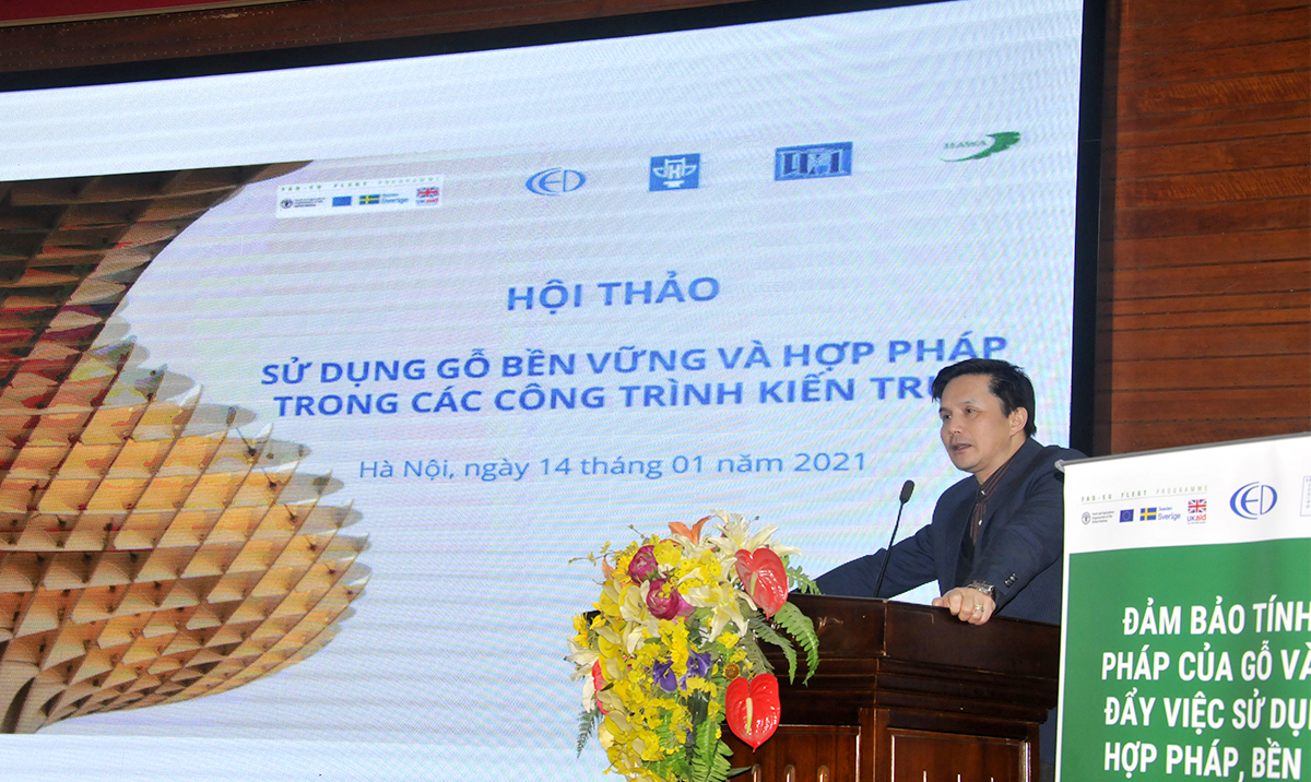 Hội thảo Sử dụng gỗ bền vững và hợp pháp trong các công trình kiến trúc