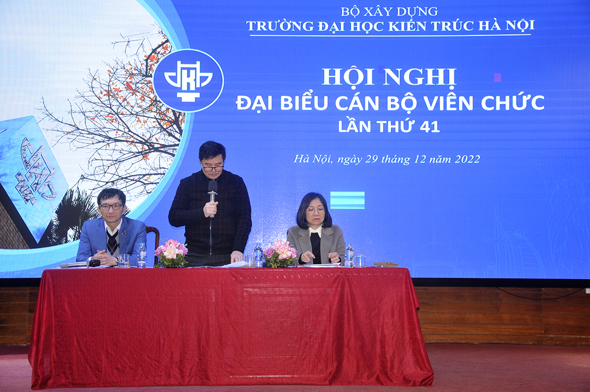 Hội nghị Đại biểu cán bộ viên chức lần thứ 41 Trường Đại học Kiến trúc Hà Nội