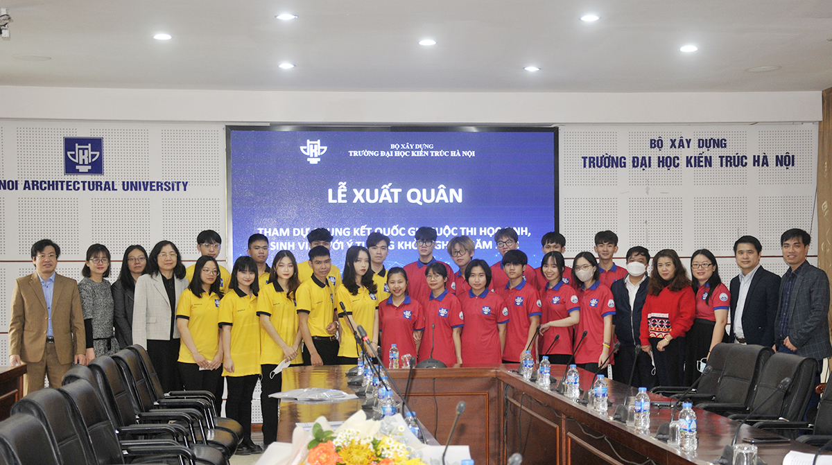 Lễ xuất quân tham dự Chung kết Quốc gia cuộc thi Học sinh, sinh viên với ý tưởng khởi nghiệp năm 2021