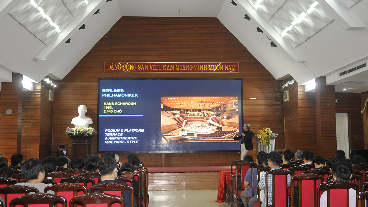 Toạ đàm “Kiến trúc phòng hoà nhạc - Bản hoà tấu của Âm nhạc và Kiến trúc”