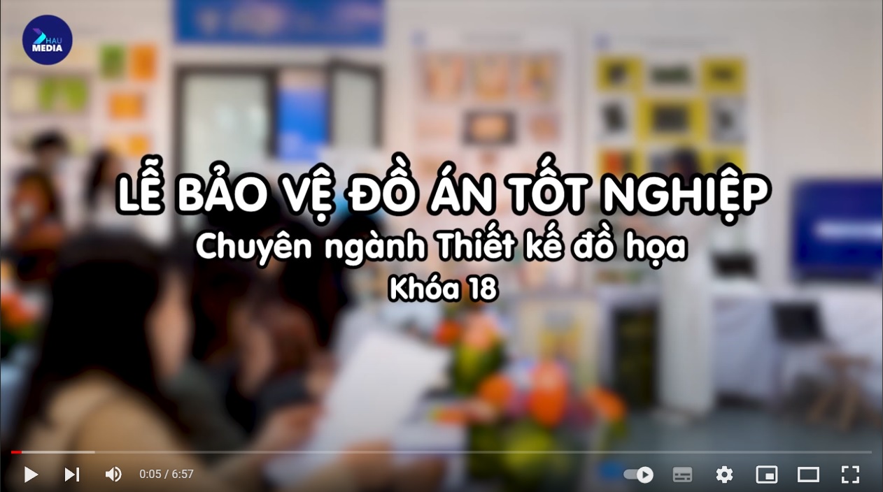Lễ bảo vệ đồ án tốt nghiệp của sinh viên Thiết kế đồ họa