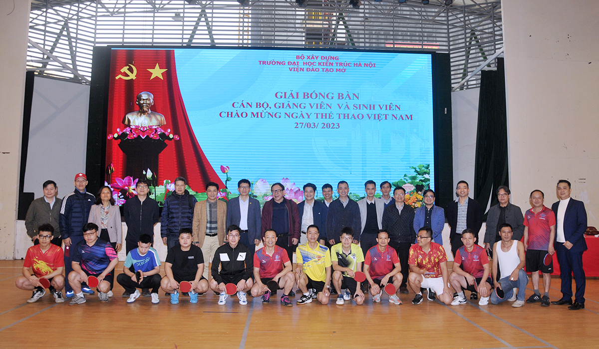 Giải Bóng bàn cán bộ, giảng viên chào mừng kỷ niệm 77 năm ngày Thể thao Việt Nam 27/3