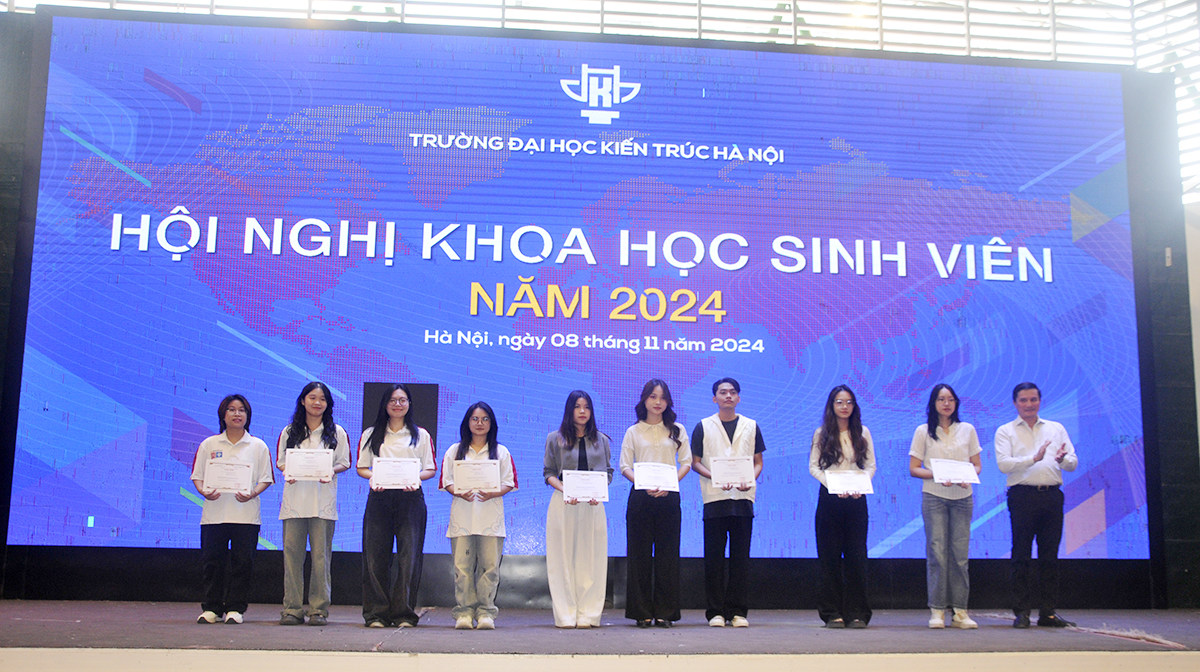 Hội nghị khoa học sinh viên năm 2024 Trường Đại học Kiến trúc Hà Nội