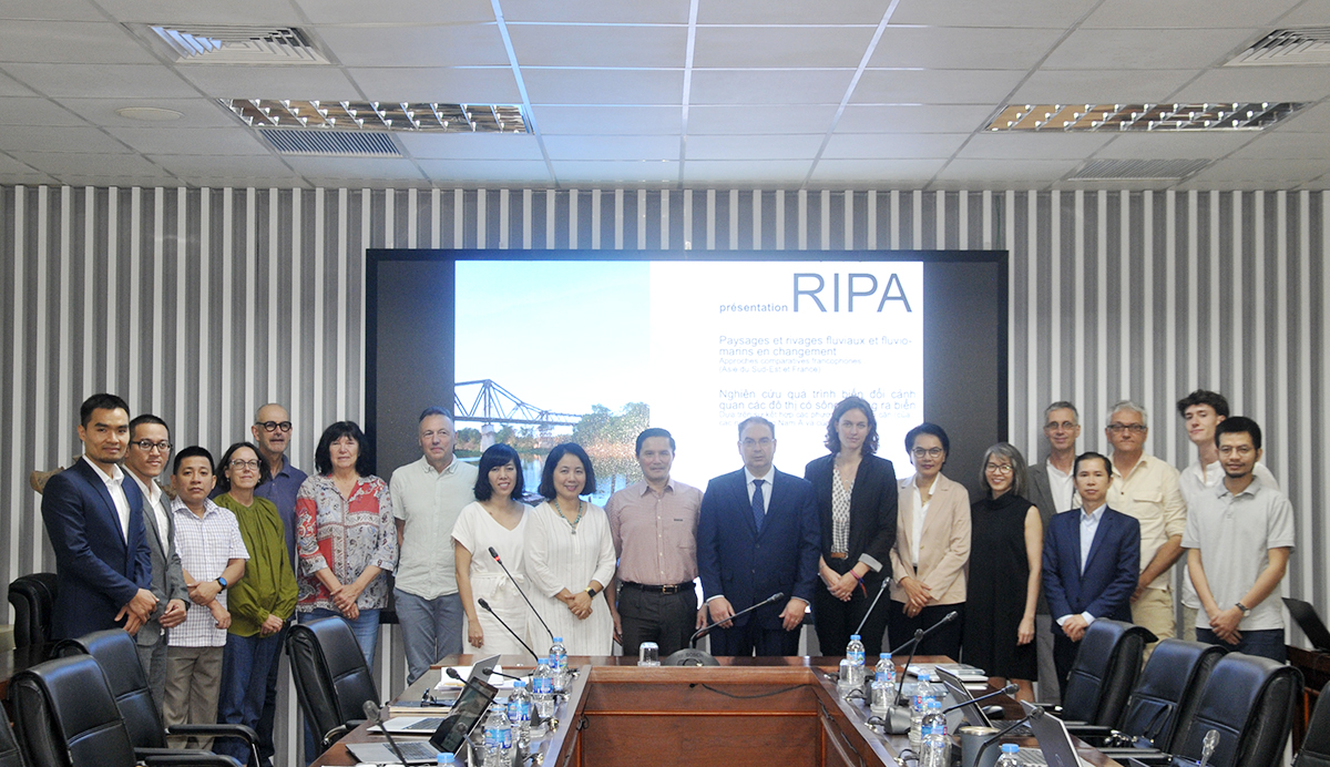 Dự án nghiên cứu Quốc tế RIPA APRI - Nghiên cứu quá trình biến đổi cảnh quan các đô thị có sông hướng ra biển dựa trên sự kết hợp phương pháp tiếp cận của các nước Đông Nam Á và Cộng hòa Pháp