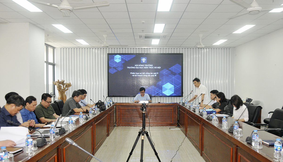 Kỳ họp quý II/2025 của Hội đồng trường Trường Đại học Kiến trúc Hà Nội, nhiệm kỳ 2022-2027