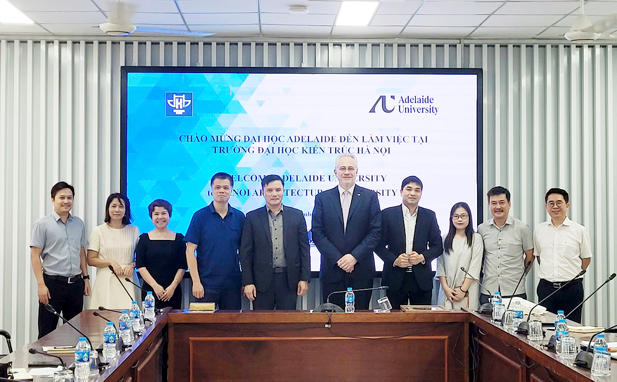 Thúc đẩy hợp tác đào tạo chương trình Tiến sĩ theo đề án 89 giữa Trường Đại học Kiến trúc Hà Nội với Trường Khoa học kỹ thuật và Công nghệ, Đại học Adelaide, Úc.