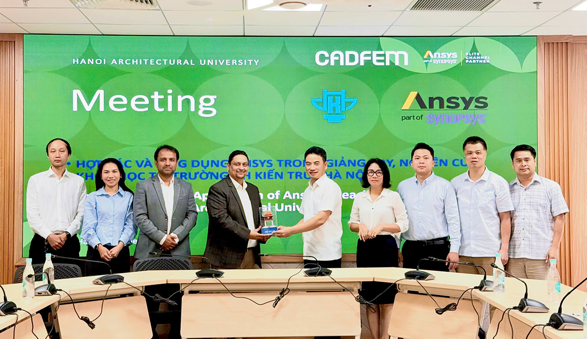 Trường Đại học Kiến trúc Hà Nội đẩy mạnh hợp tác với Ansys trong giảng dạy và nghiên cứu khoa học