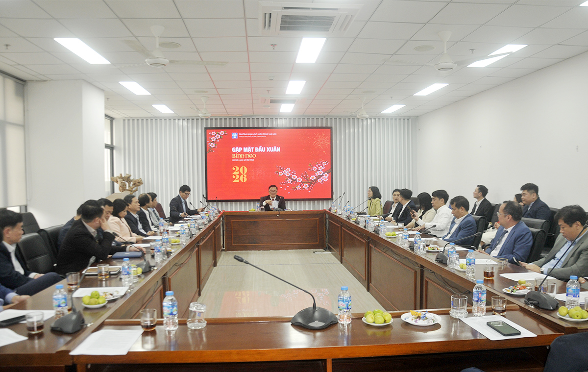 Trường Đại học Kiến trúc Hà Nội gặp mặt chúc mừng Xuân mới Bính Ngọ 2026