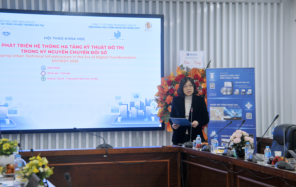 Hội thảo khoa học: Phát triển hệ thống Hạ tầng kỹ thuật đô thị trong kỷ nguyên chuyển đổi số