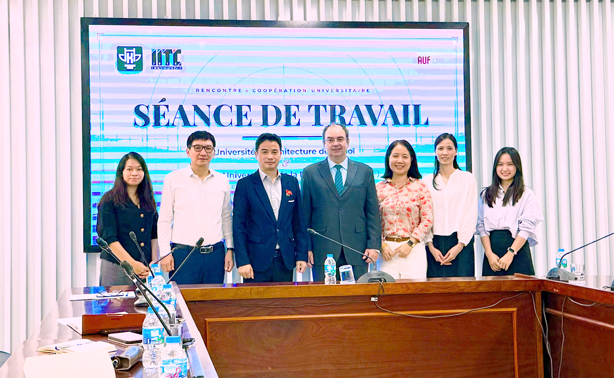 Trường Đại học Kiến trúc Hà Nội và Tổ chức Đại học Pháp ngữ AUF thắt chặt quan hệ đối tác chiến lược